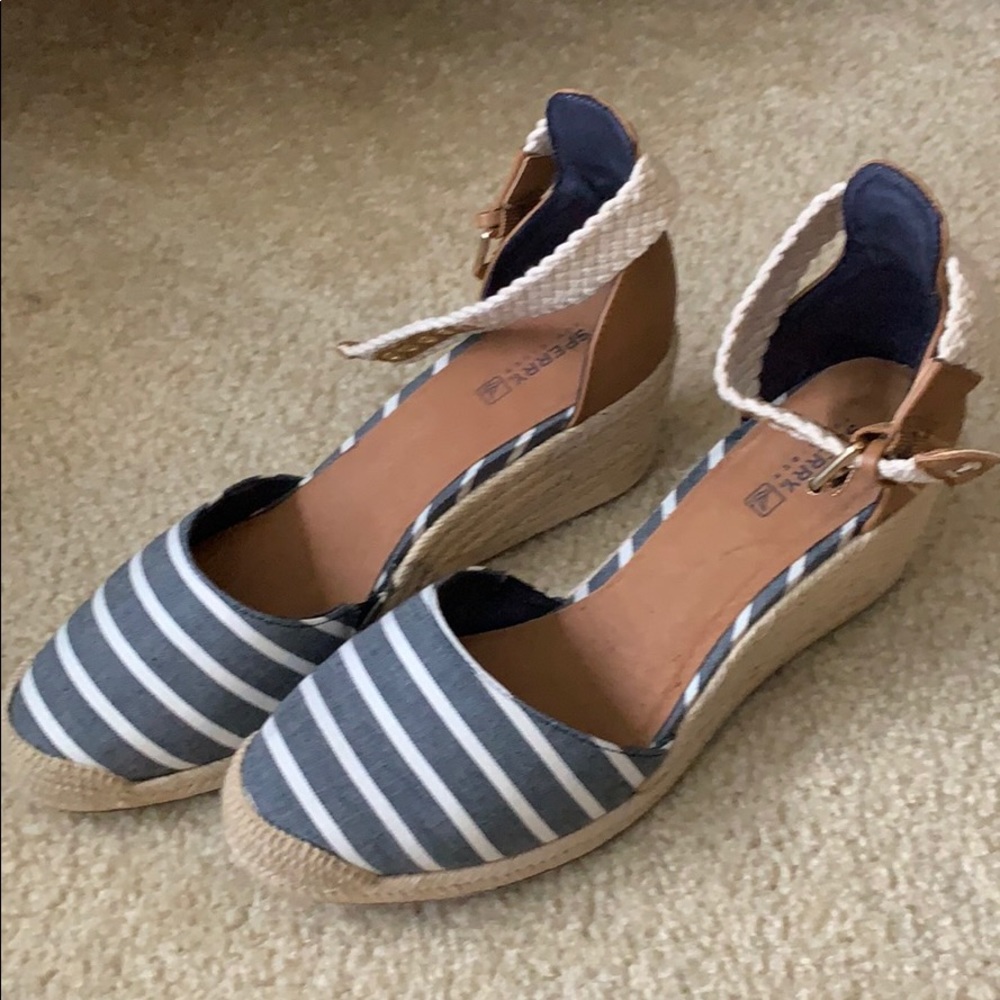 Sperry strappy wedges